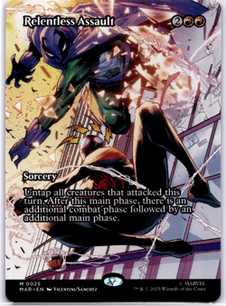 Relentless Assault (Borderless) Marvel Universe Eternal-Legal Foil - Image 1