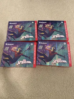 4x Magic: The Gathering Spider-Man Omega Box Collector Booster Box Sealed - Image 1