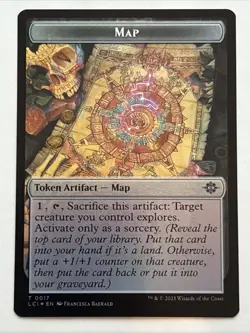 MTG The Lost Caverns of Ixalan Map/Golem Token Foil 0017/0013 NM - Image 1