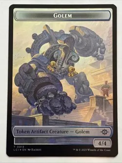MTG The Lost Caverns of Ixalan Map/Golem Token Foil 0017/0013 NM - Image 2