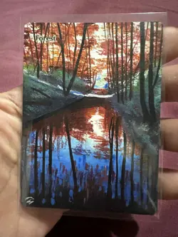Forest Basic Land NEW MTG Hand Painted Borderless Extended Full Altered Art g S - Image 2