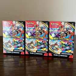 LOT OF 3 - Pokemon TCG: Mega Evolution Booster Bundle - Image 1