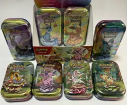 Prismatic Evolutions Pokemon TCG Tin (Random) - Factory Sealed - 2 Booster Packs - Image 2