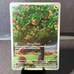 Pokemon TCG Applin 185/167 Sv06: Twilight Masquerade Holo Illustration Rare NM/M - Image 1