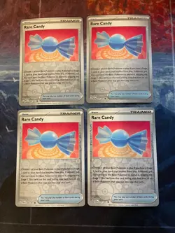 4x Rare Candy Reverse Holo 089/091 PLAYSET Scarlet & Violet Base Set Pokemon x4 - Image 1