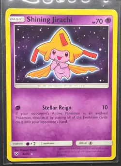 Shining Jirachi 42/73 Shining Legends Holo Rare Pokemon 2017 - Image 1