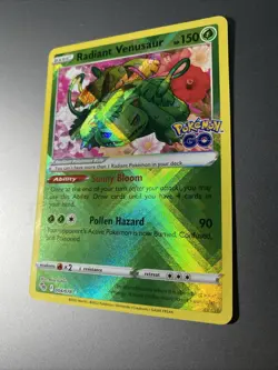 Pokemon TCG Radiant Venusaur 004/078 Reverse Holo Pokemon Go - Image 2