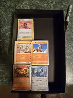 🔥 Pokemon BULK LOT Full Tin of Random Goodies HOLOS/REVERSE HOLO New Sets + old - Image 2
