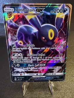 Pokemon - Umbreon GX, #80/149, Sun & Moon Base Set: Ultra Rare Holo (NM) - Image 4