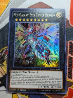 Neo Galaxy-Eyes Cipher Dragon RATE-EN049 Super Rare YuGiOh - NM - Image 1
