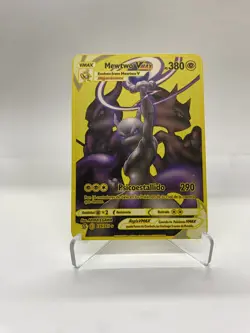 Mewtwo Vmax Gold Metal Pokemon Card-Collectible Gift Display！Christmas HOT - Image 1