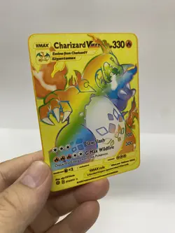 Charizard Vmax Gold Metal Pokemon Card-Collectible Gift Display！HOT - Image 1