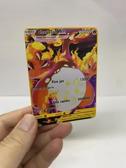 Charizard Vmax Gold Metal Pokemon Card-Collectible Gift Display！HOT - Image 1