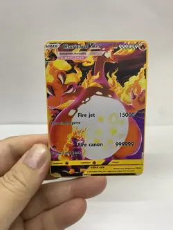 Charizard Vmax Gold Metal Pokemon Card-Collectible Gift Display！HOT - Image 2