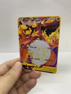 Charizard Vmax Gold Metal Pokemon Card-Collectible Gift Display！HOT - Image 4