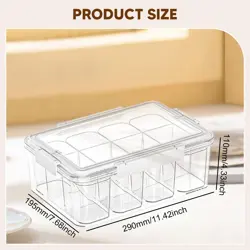 Card Storage Box Deck Organizer Lightweight Sturdy Dividers with Dustproof Lid - Image 4