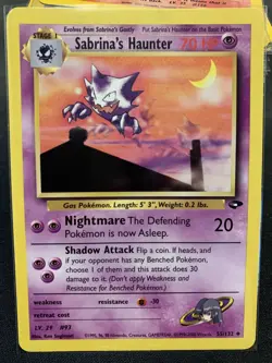 Pokemon Card Sabrina's Haunter Gym Challenge Uncommon 55/132 Near Mint - Image 1