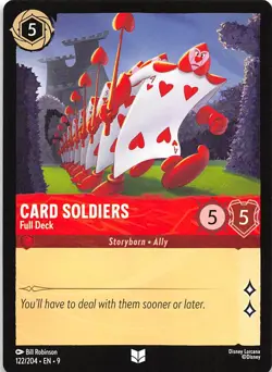 Card Soldiers Full Deck 122/204 Fabled Disney Lorcana 020244 - Image 1