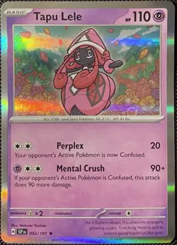 Tapu Lele 092/191 Sv08: Surging Sparks Holo - Pokemon Card - Image 1