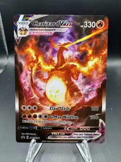 Pokemon Charizard VMAX Gigantamax Card Claw Slash G-Max Wildfire SWSH 261 - Image 1