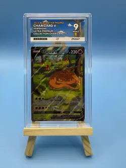 2022 Pokemon Charizard V SWSH260 Black Star Promo - ACE Mint 9 Graded Card - Image 1