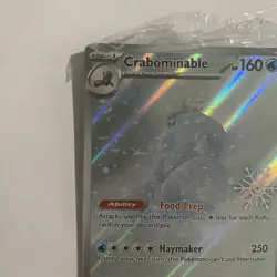 Crabominable 149/142 Stellar Crown Holo Snow Flake Stamp Pokemon Card SEALED - Image 2