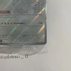 Crabominable 149/142 Stellar Crown Holo Snow Flake Stamp Pokemon Card SEALED - Image 4