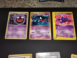 Pokemon JAPANESE ENGLISH Gastly Haunter Gengar 5 Card Lot Spirit Link NEO Promo - Image 2