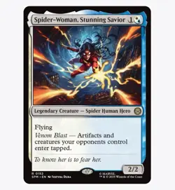 Spider-Woman, Stunning Savior - Marvel's Spider-Man (SPM) MTG Rare #152 | Reg - Image 1
