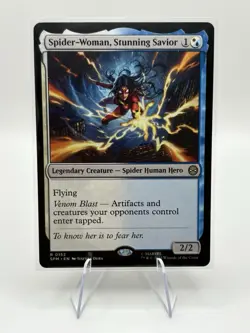 Spider-Woman, Stunning Savior - Marvel's Spider-Man (SPM) MTG Rare #152 | Reg - Image 2