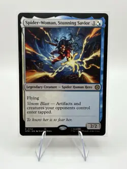 Spider-Woman, Stunning Savior - Marvel's Spider-Man (SPM) MTG Rare #152 | Reg - Image 3