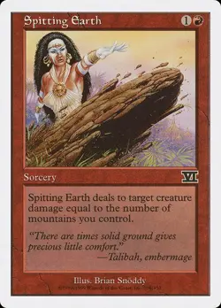 Spitting Earth LP 6th Sixth Edition Red Sorcery Mtg Magic English Regular - Image 1