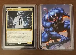 MTG Mister Negative - Spiderman - 0135 Mythic Villain & Venom Oversized - Image 1
