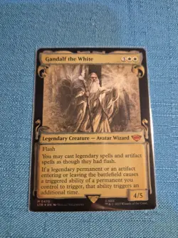 MTG LOTR Gandalf the White SPECIAL EDITION SCROLL 💥 FOIL 💥 #470 Lord Rings - Image 1