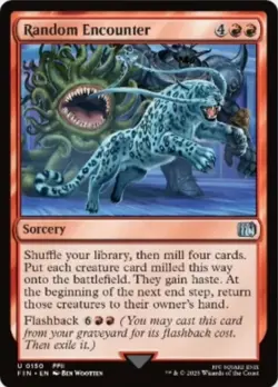 Random Encounter - FOIL - Final Fantasy #0150 MTG Magic The Gathering - Image 1
