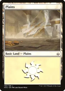 Plains #190 4x FOIL HOU MTG Hour of Devastation Basic Land MINT white - Image 1