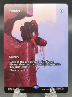 2025 MTG Marvel Spider-Man Ponder (Borderless) 0013 (M) MAR - Image 1