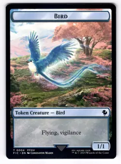 Bird Hero (0005) Double-Sided Token NM Final Fantasy MTG Regular - Image 2