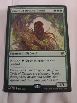 MTG Circle of Dreams Druid Regular Rare #176 Adventures in the Forgotten Realms - Image 1
