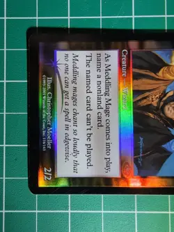 MTG Meddling Mage Foil NM-Mint English Planeshift Magic The Gathering - Image 3