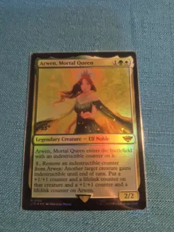 MTG LOTR Arwen Mortal Queen PROMO FOIL #193 Lord of the Rings Magic Gathering - Image 1