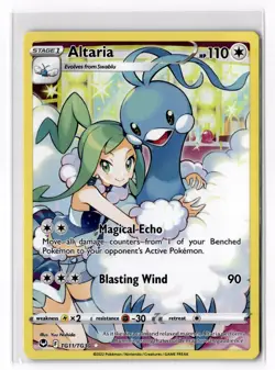 Pokemon Altaria TG11/TG30 SWSH12: Silver Tempest Trainer Gallery Ultra Rare NM - Image 1