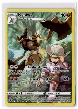 Pokemon Kleavor TG08/TG30 SWSH10: Astral Radiance Trainer Gallery Ultra Rare NM - Image 1