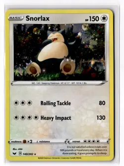 Pokemon Snorlax - (Cosmos Holo) 140/202 Blister Exclusives Promo NM - Image 1
