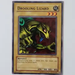 Drooling Lizard - LOB-115 - NM - Common - Unlimited - Yugioh - 2010 Reprint - Image 1