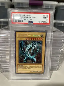 yugioh Yu-Gi-Oh Blue Eyes White Dragon BPT 009 Collector's Tin Card PSA 9 Mint - Image 1