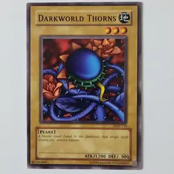 Darkworld Thorns - LOB-114 - LP - Common - Unlimited - Yugioh - 2010 Reprint - Image 1