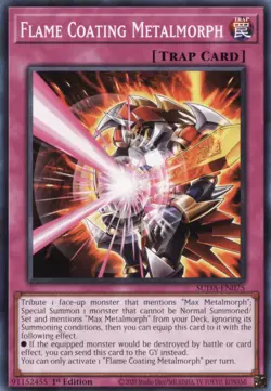 Yugioh - Flame Coating Metalmorph - Common - SUDA-EN075 - NM - English - Image 1