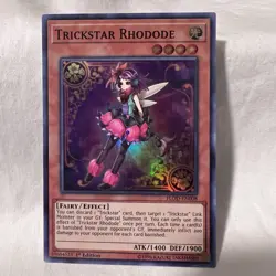 Trickstar Rhodode - FLOD-EN008 - Super Rare - 1st Edition Yugioh! Card - Image 1