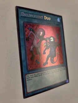 Delinquent Duo LCKC-EN101 Secret Rare Yugioh Legendary Collection Kaiba Mint - Image 2